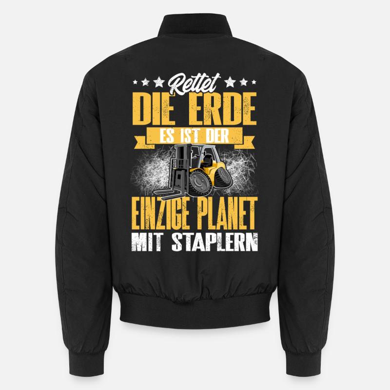 Staplerfahrer - Unisex Bomberjacke - Schwarz