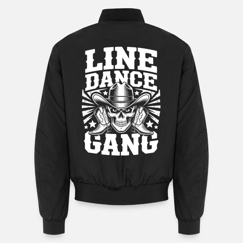 Line Dance Schädel-Gang Unisex Bomberjacke