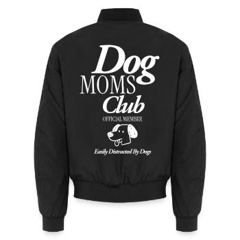 Club des mamans de chiens - Bomber unisexe - noir - Dos - AI Model Male 185 light (185cm)