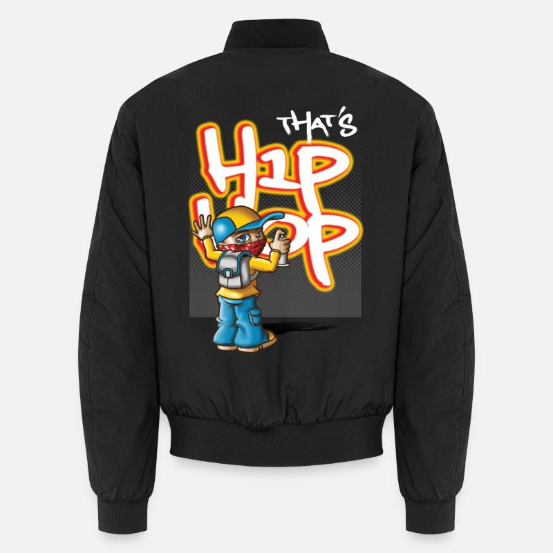 That's hip hop - Unisex Bomber Jacket - black