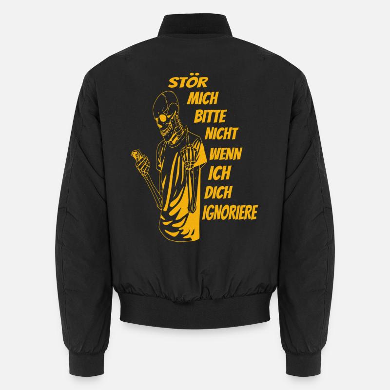 Bitte nicht Stören - Unisex Bomberjacke - Schwarz