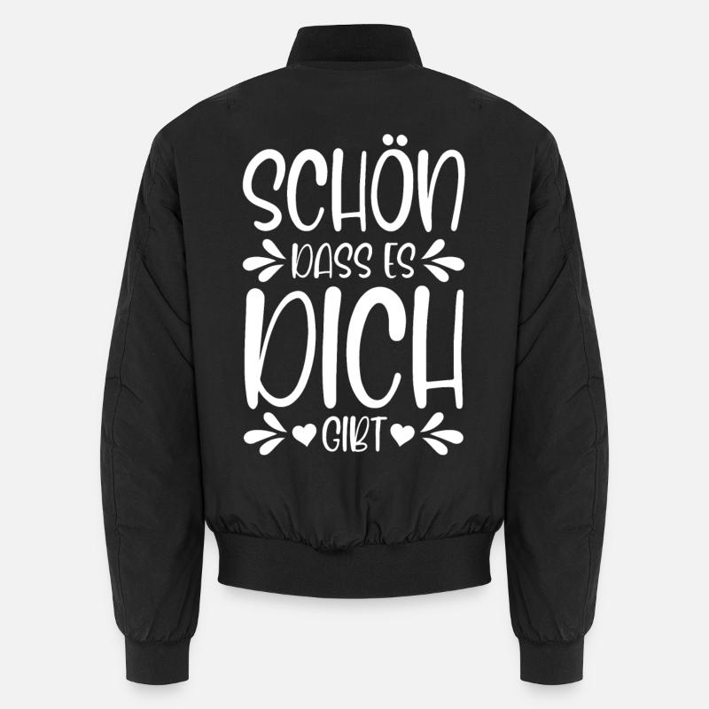 Schön dass es dich gibt Unisex Bomberjacke