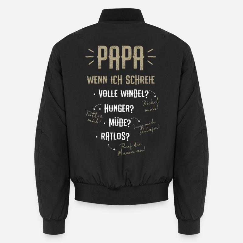 Papas Anleitung Unisex Bomberjacke