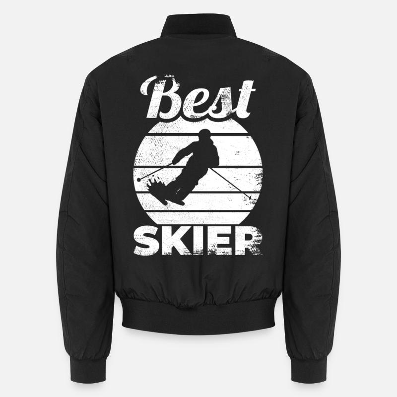 Bester Skifahrer Unisex Bomberjacke