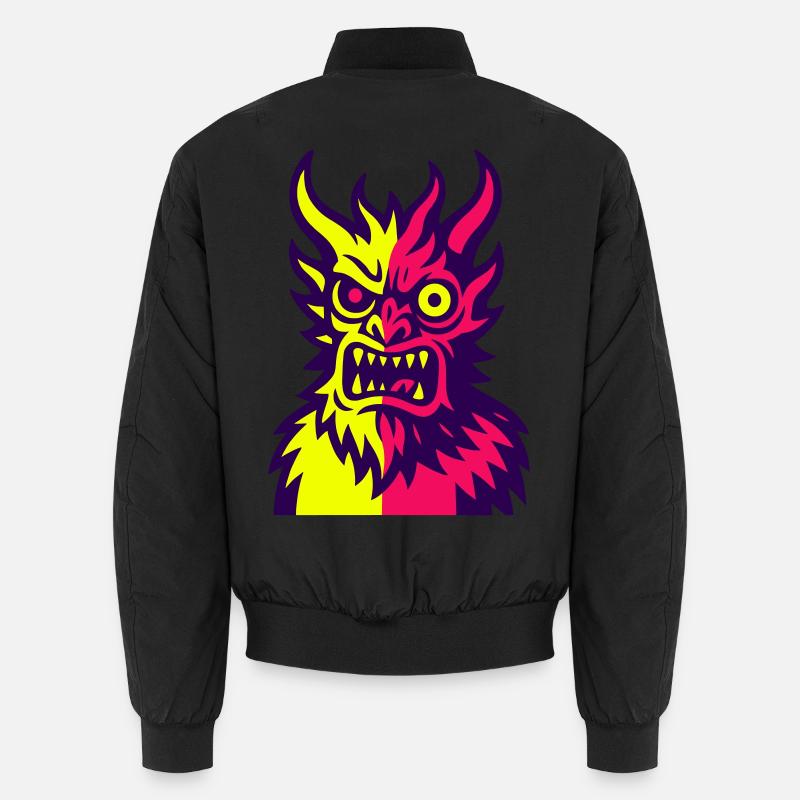 Pop Art Le monstre du diable - Bomber unisexe - noir