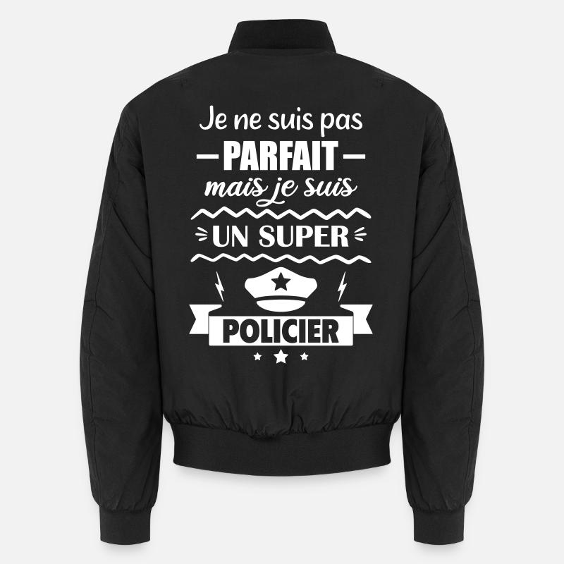 Nicht perfekt, aber super Polizei Unisex Bomberjacke