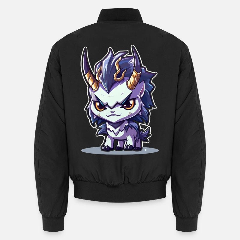 Petit Dragon Cornu de style Chibi Bomber unisexe