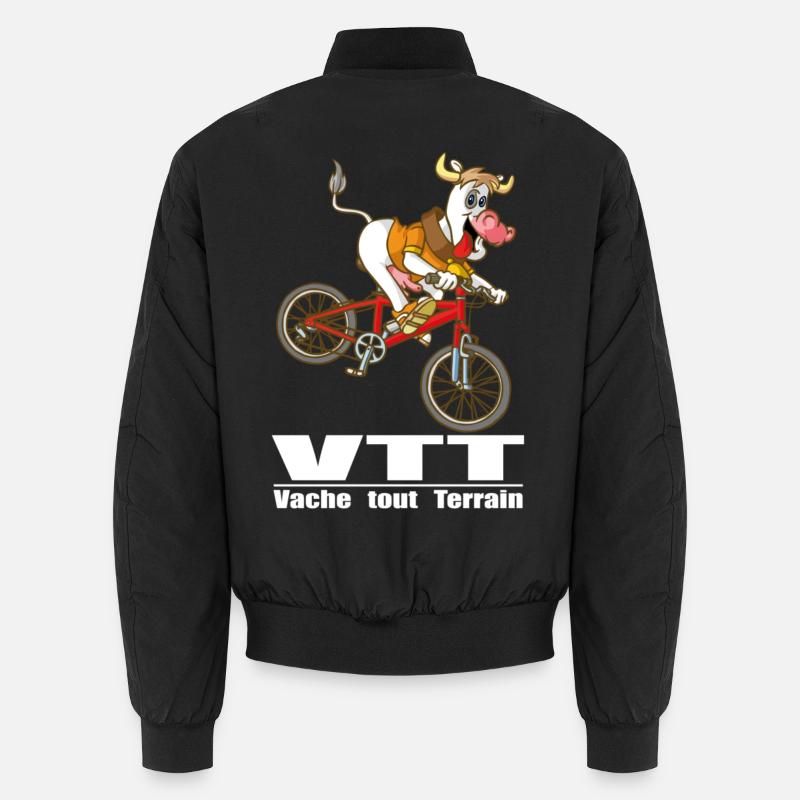 Kuh Mountainbiken Unisex Bomberjacke