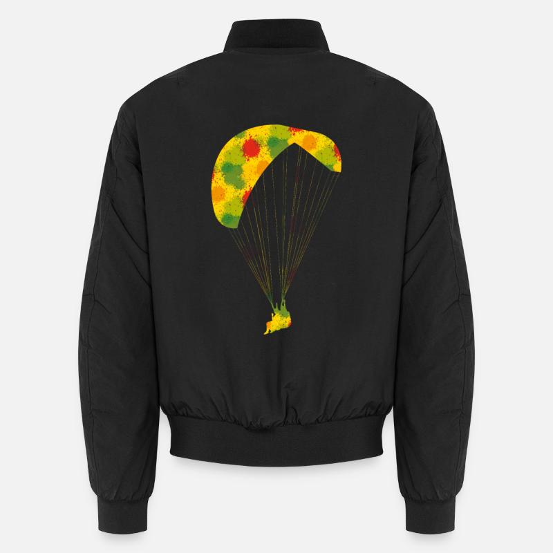 Gleitschirm - Unisex Bomberjacke - Schwarz