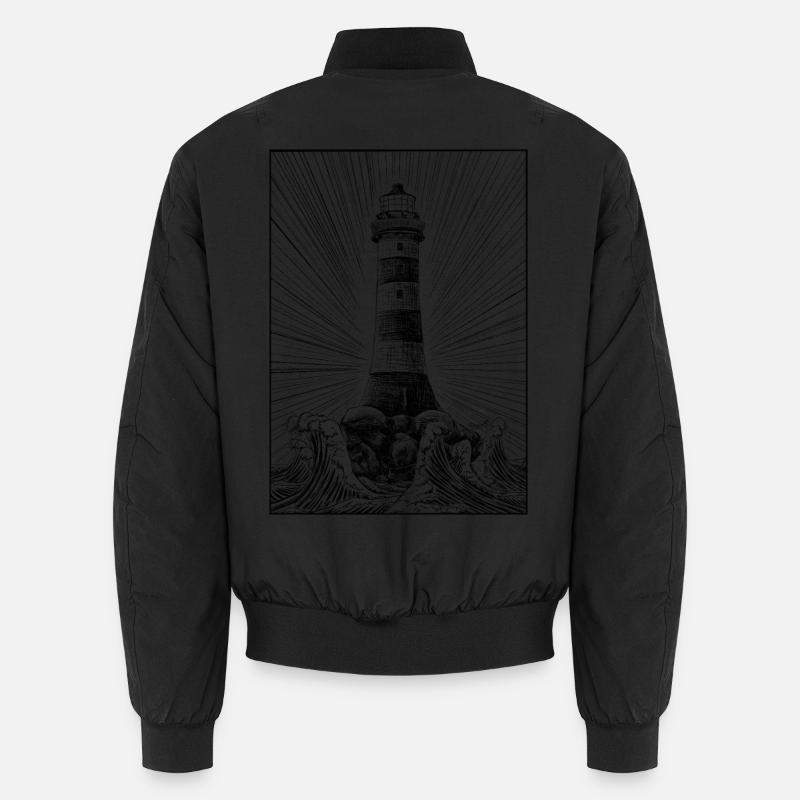 Lighthouse - Unisex Bomberjacke - Schwarz