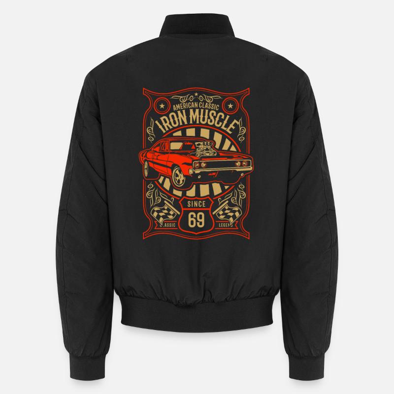 Iron Muscle Classic 69 Auto - Unisex Bomber Jacket - black
