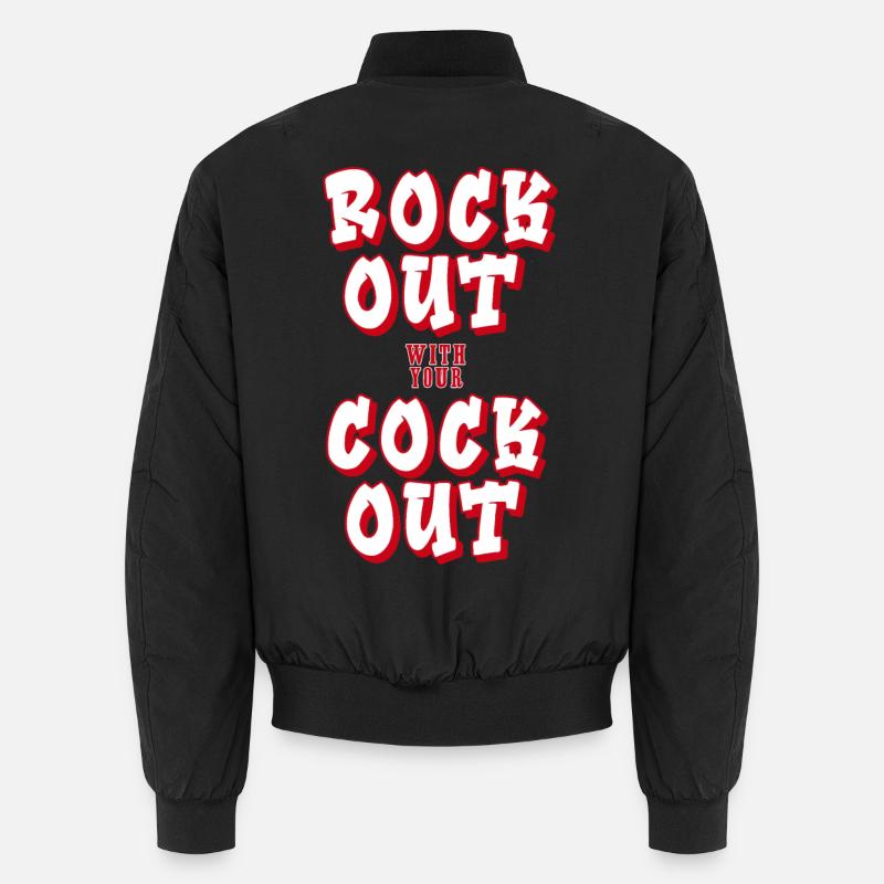Rock out - Bomber unisexe - noir