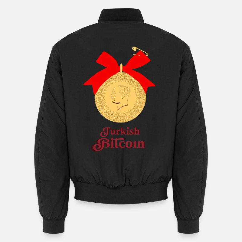 Turkish Bitcoin Unisex Bomber Jacket
