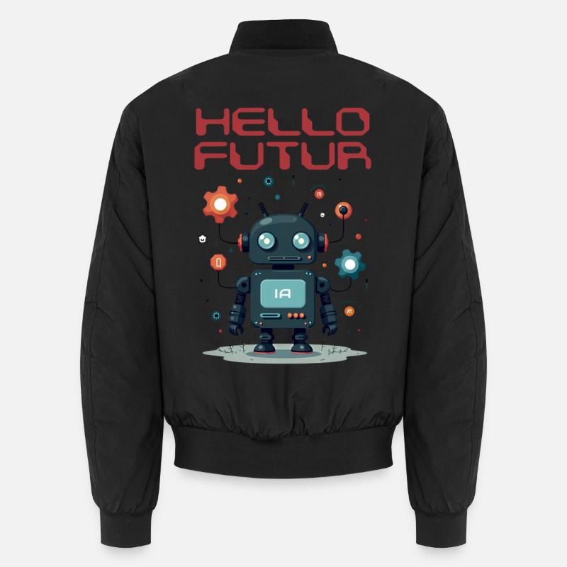 Hallo Future Character von Helfspawn Unisex Bomberjacke