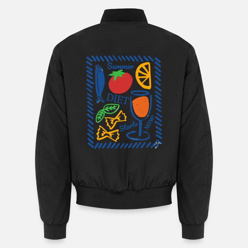 Die Sommerdiät beginnt jetzt - Unisex Bomberjacke - Schwarz
