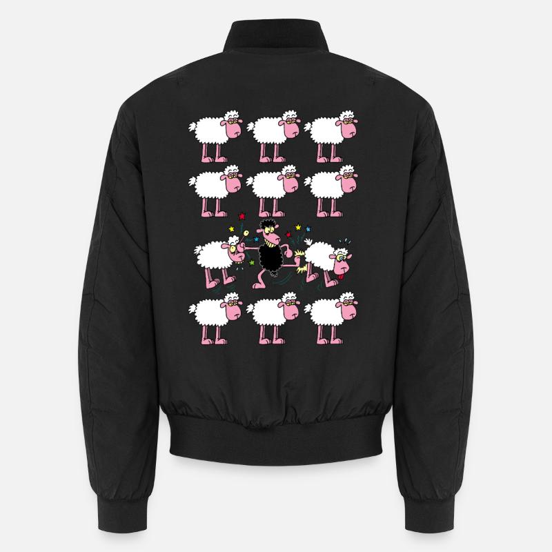 Die Rebellion der schwarzen Schafe - Unisex Bomberjacke - Schwarz