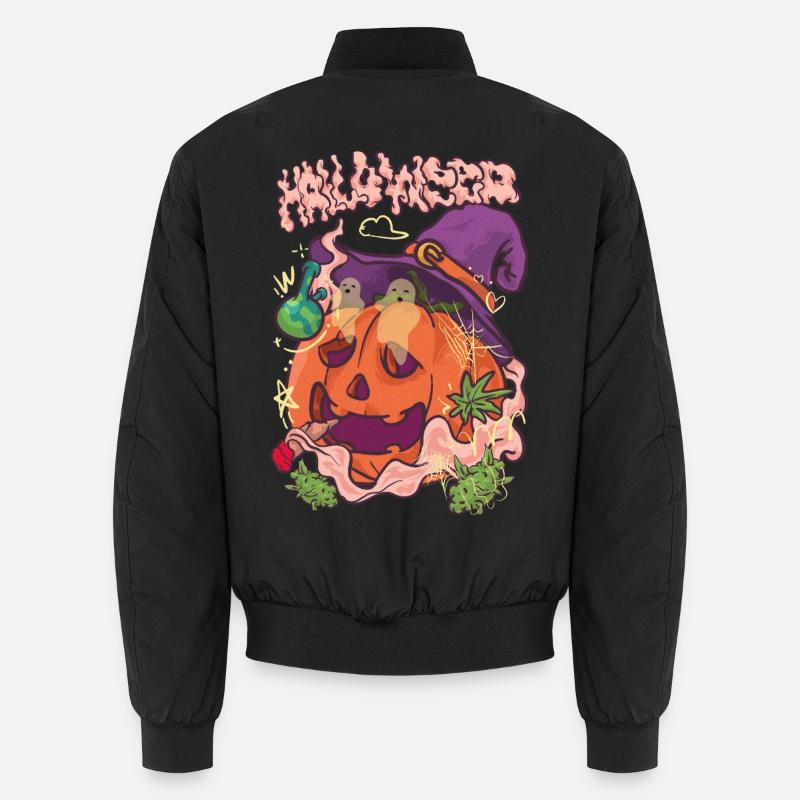 Halloweed – The Chill Pumpkin King - Unisex Bomber Jacket - black