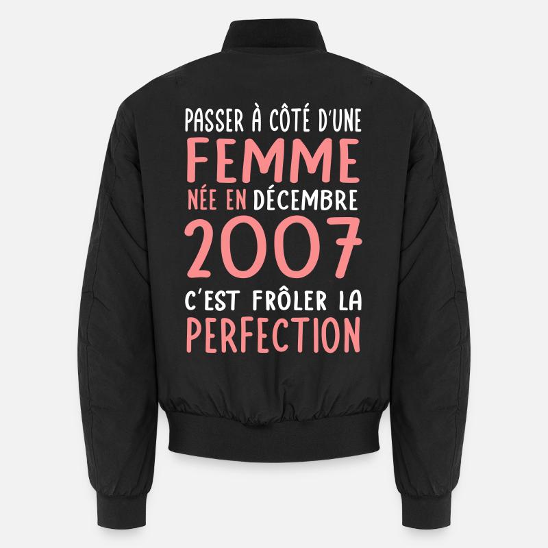 18. Geburtstag - geboren im Dezember 2007 Unisex Bomberjacke