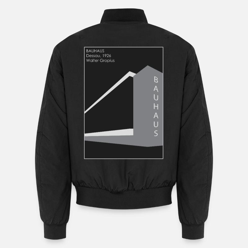 Architecture moderne : Bauhaus - Bomber unisexe - noir