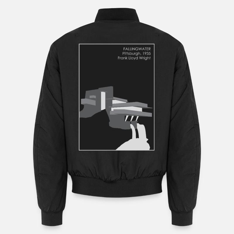 Architecture moderne : Fallingwater - Bomber unisexe - noir