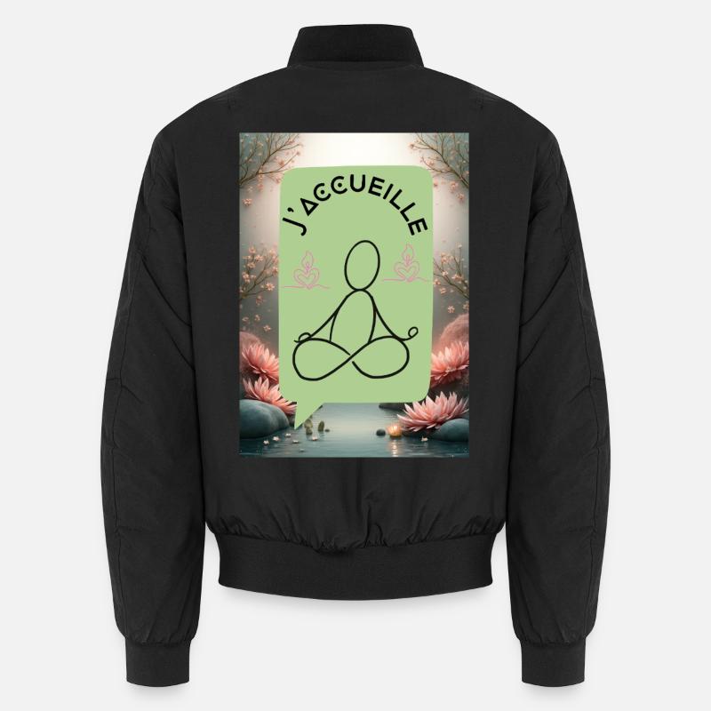 Willkommen, Zen - Unisex Bomberjacke - Schwarz