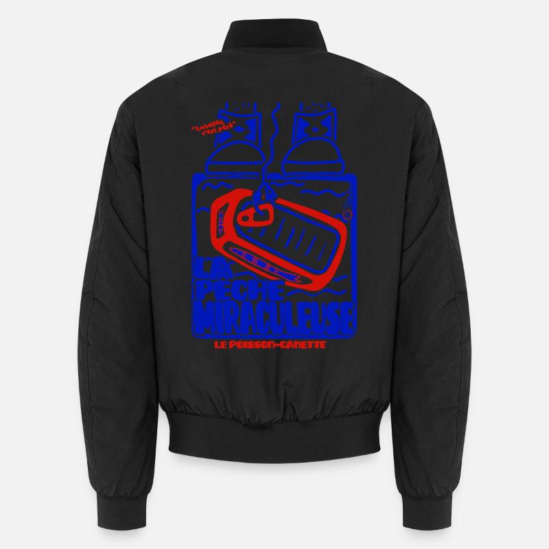 Pêche Miraculeuse Retro - Unisex Bomberjacke - Schwarz