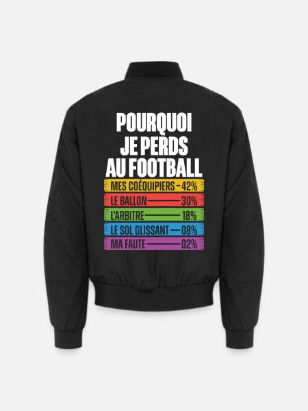 Lustige Gründe, den Humor zu verlieren Footballtrainer - Unisex Bomberjacke - Schwarz