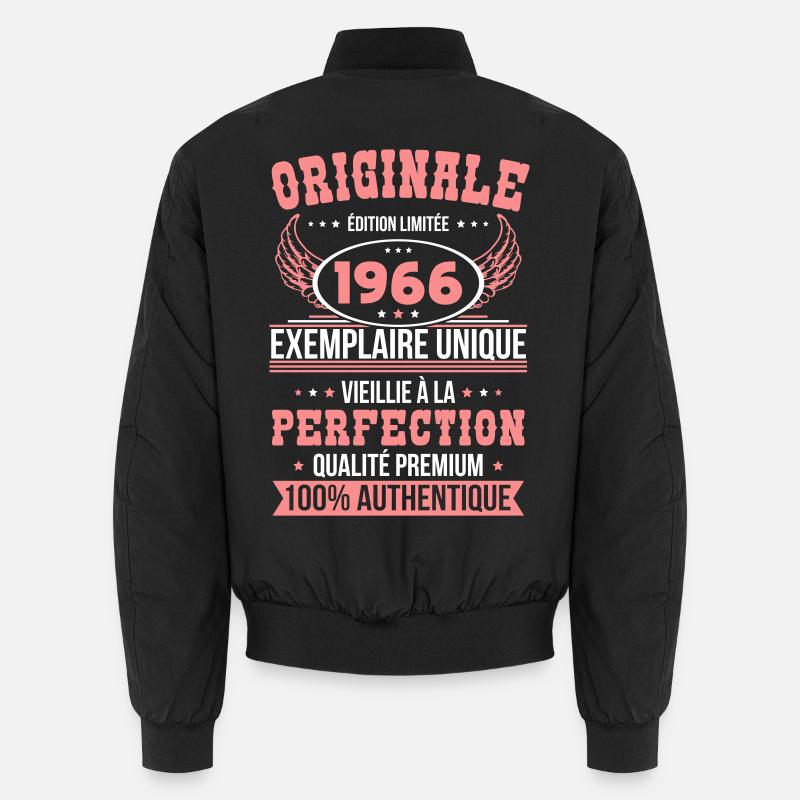 1966 – Unique example – Premium quality - Unisex Bomber Jacket - black