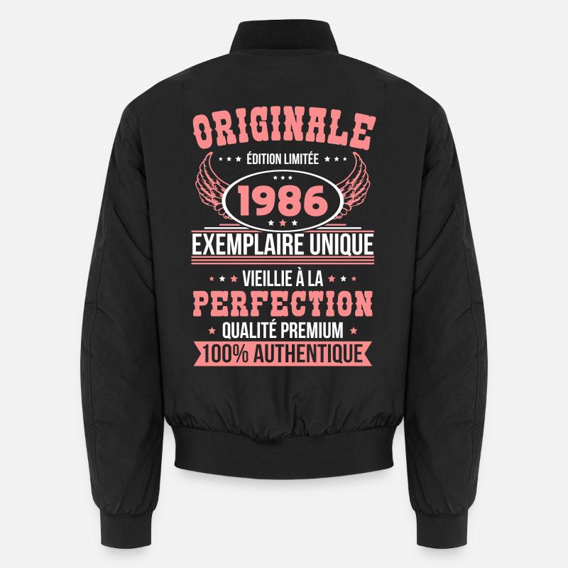 1986 – Einzigartiges Exemplar – Premiumqualität Unisex Bomberjacke