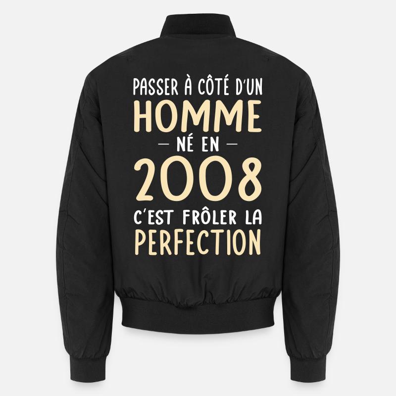 Geboren 2008 – Perfektion nahe Unisex Bomberjacke