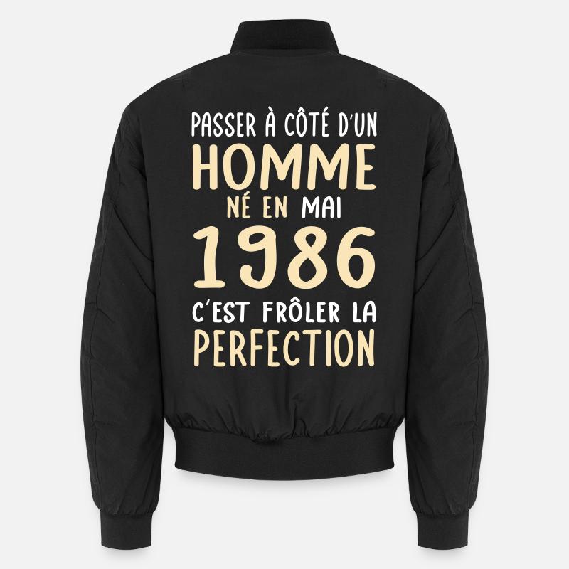 40th birthday - Born in May 1986 Unisex Bomber Jacket