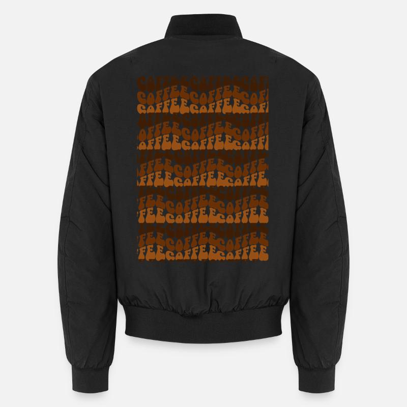 coffee coffee coffee - Unisex Bomber Jacket - black