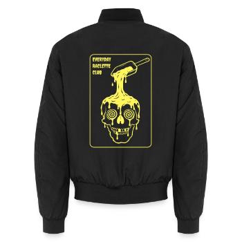 Everyday Raclette Club - Unisex Bomberjacke - Schwarz - Hinten - AI Model Male 185 light (185cm)