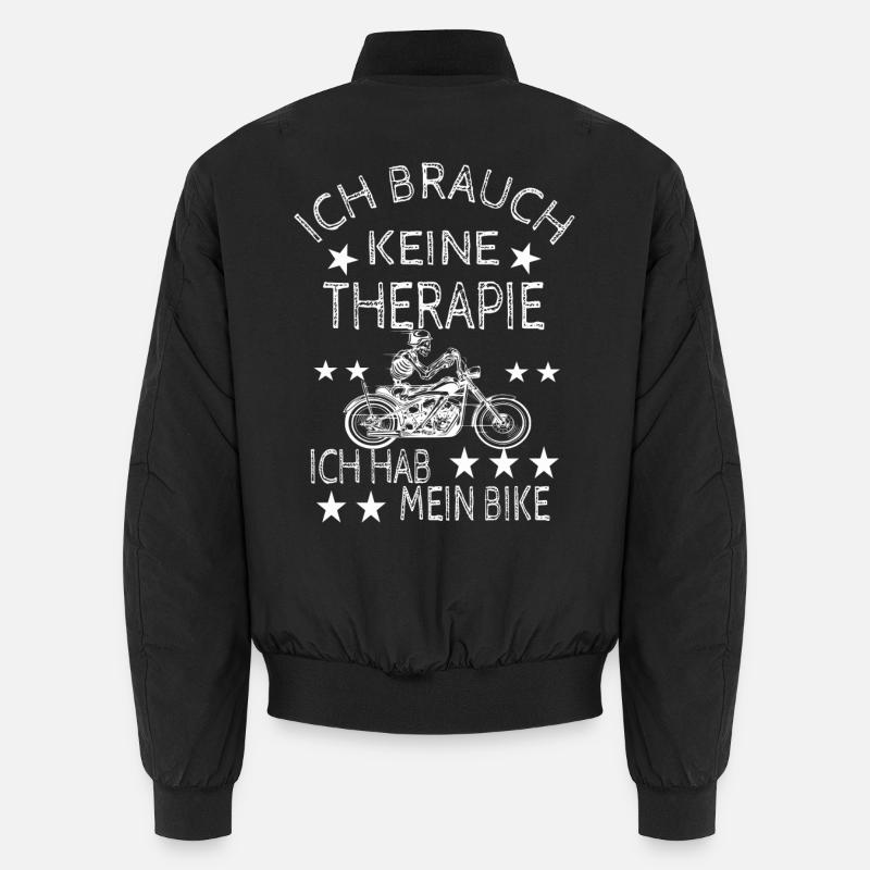 Motorradfahrer - Unisex Bomberjacke - Schwarz