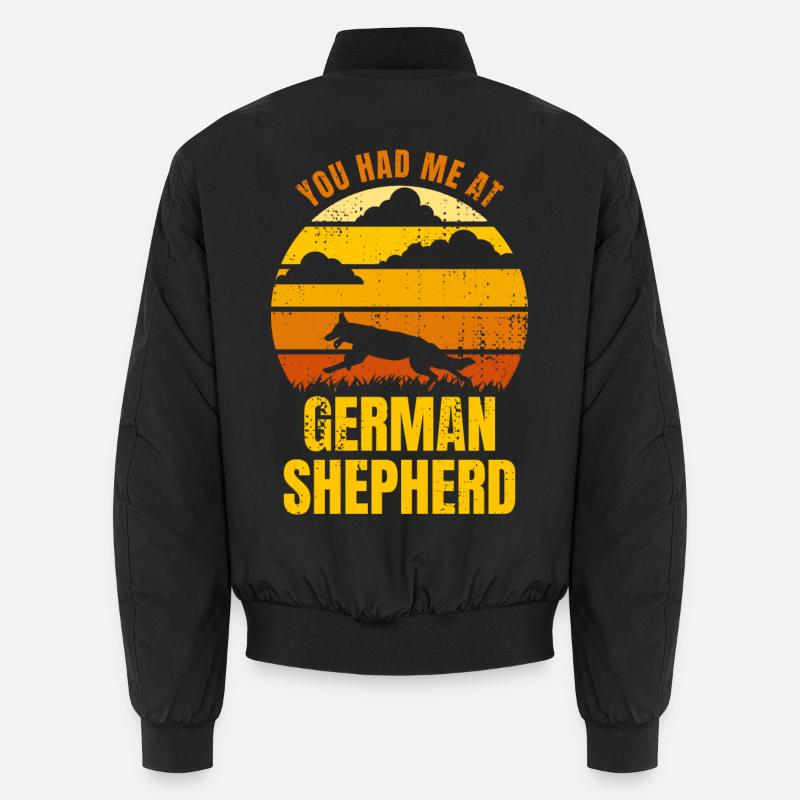 Du hattest mich bei Schäferhund Unisex Bomberjacke