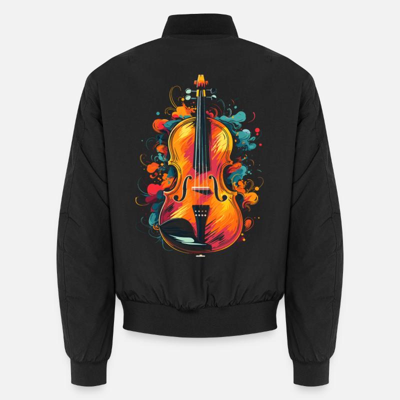 Violin - Unisex Bomber Jacket - black