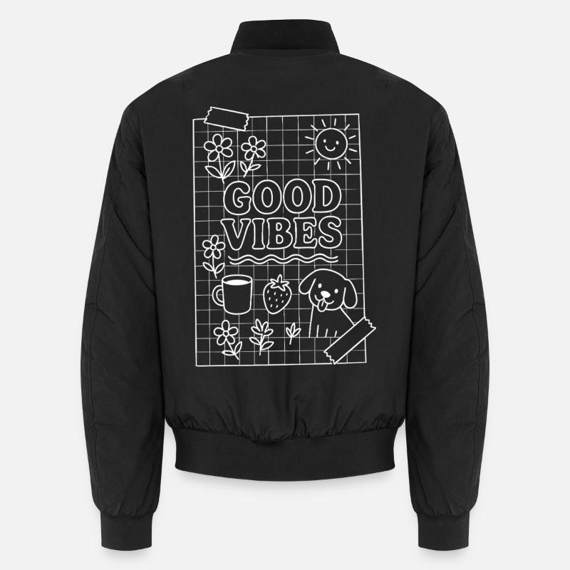 Bonnes vibrations - Bomber unisexe - noir