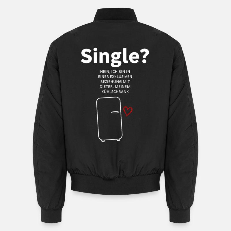 Kühlschrankliebe Beziehungswitz Unisex Bomberjacke