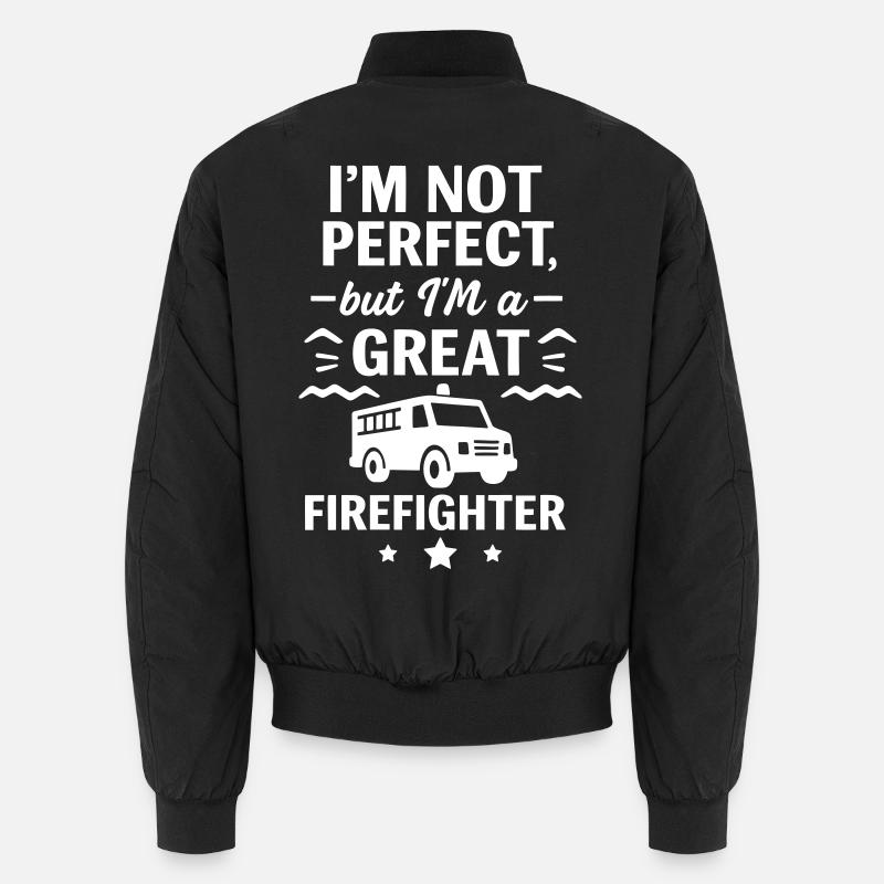 Super-Feuerwehr-Held - Unisex Bomberjacke - Schwarz