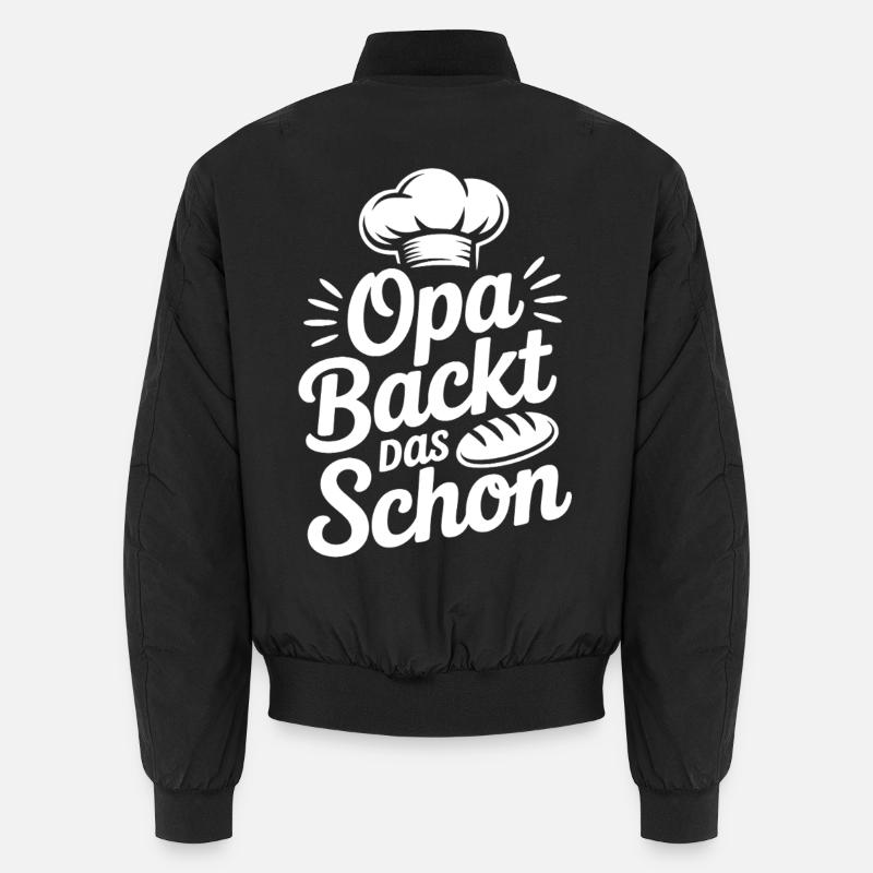Opa backt das Schon Unisex Bomberjacke