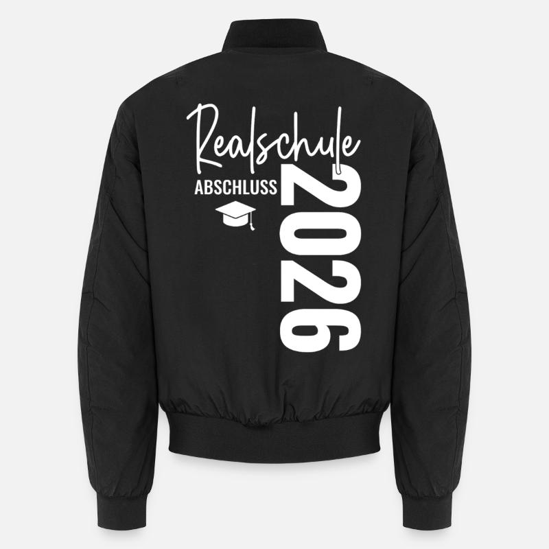 Realschule Graduation - Realschulabschluss 2026 - Unisex Bomber Jacket - black