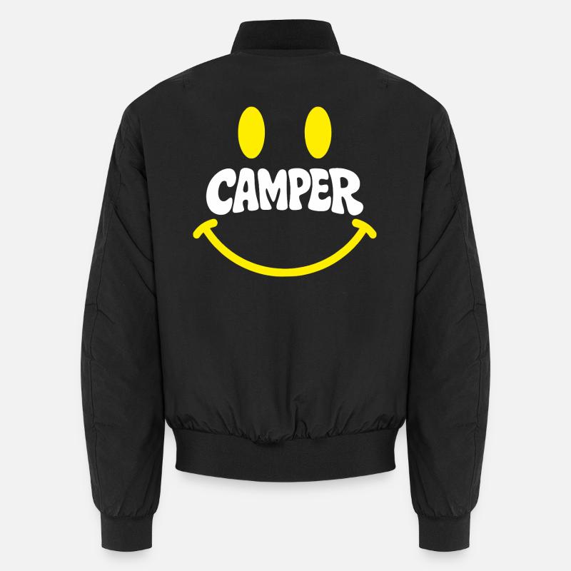 Campersmile - Bomber unisexe - noir