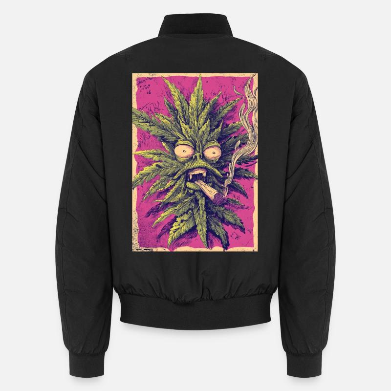 Cannabis Geist im PopArt Stil Unisex Bomberjacke
