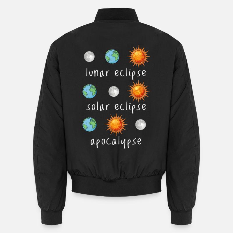 Éclipse lunaire Éclipse solaire Apocalypse Humour Bomber unisexe