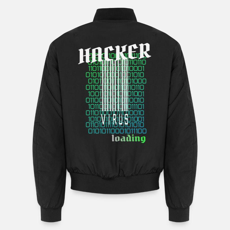 Anonymous, Hacker - Unisex Bomberjacke - Schwarz