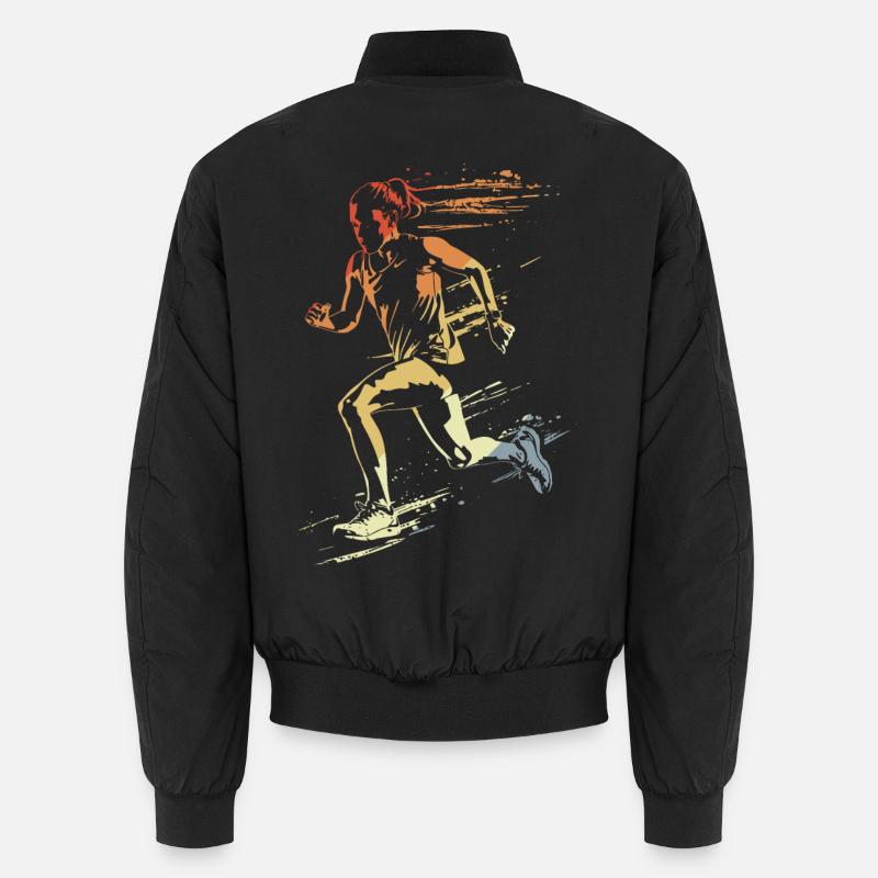 Coureuse style rétro Bomber unisexe
