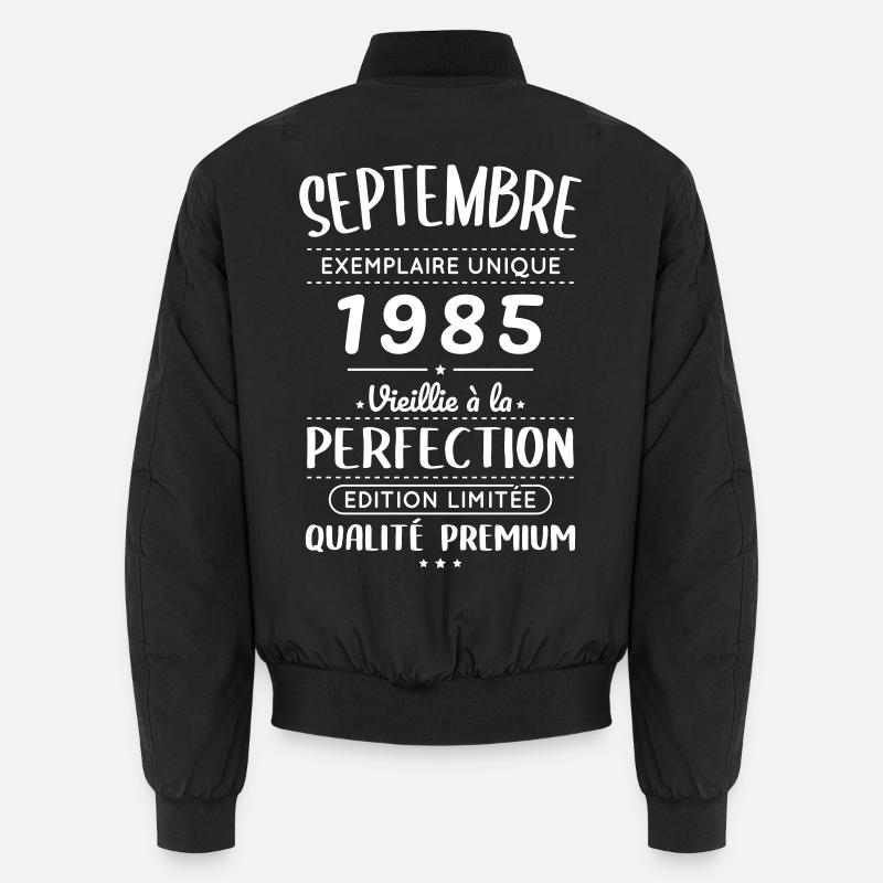 40. Geburtstag - September 1985 Perfektion Unisex Bomberjacke