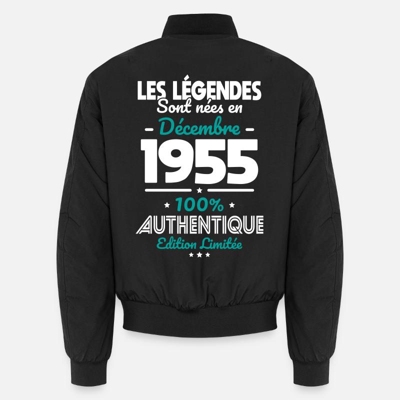 70th Anniversary - Legends Born December 1955 Unisex Bomber Jacket
