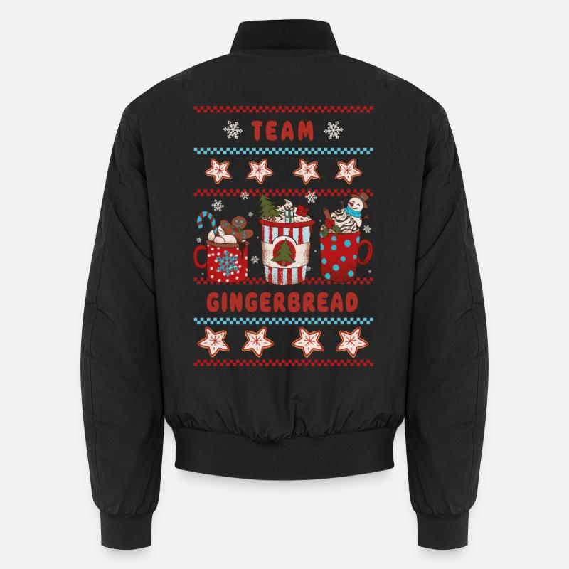 Team Gingerbread - Unisex Bomberjacke - Schwarz