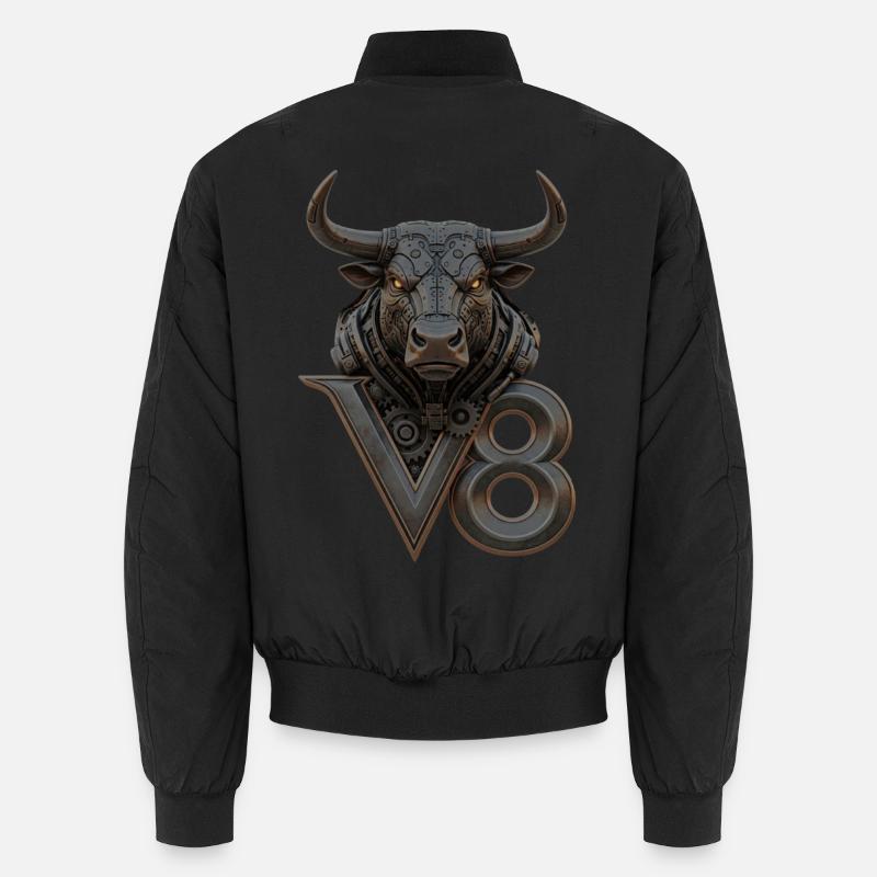 V8 - Unisex Bomberjacke - Schwarz